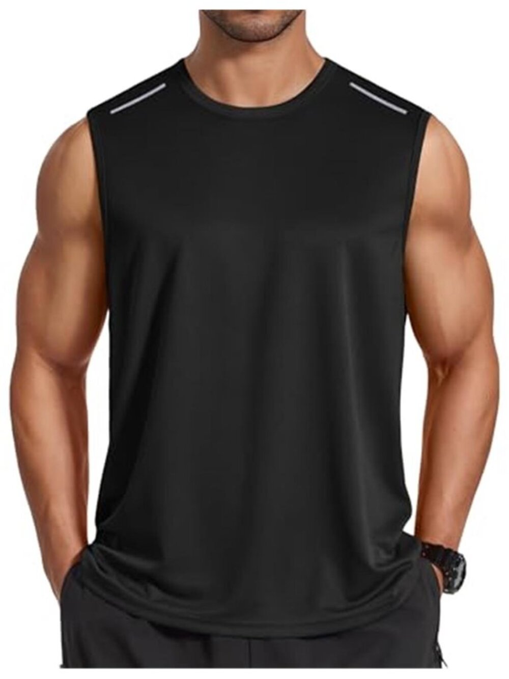 Mens Mesh Athletic Tank Top Quick Dry Sleeveless Gym Workout Running Shirt